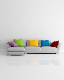 简单也是一种美/ 纯净的颜色，搭配任一款家具，尽显浪漫生活气息
